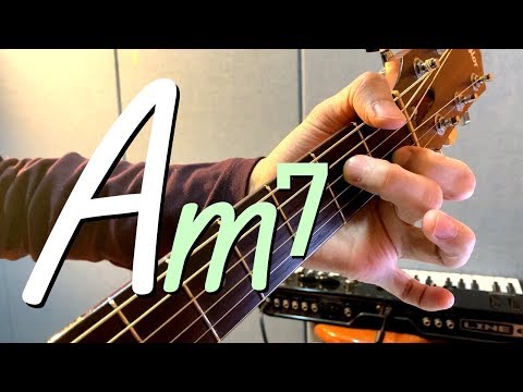 [하루10분 통기타] Am7 코드 소리 & 모양 (초급) Am7 chord guitar lesson - 기타솔져