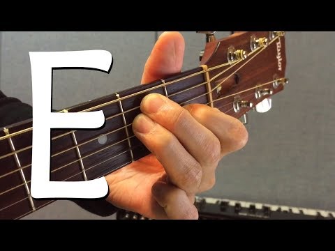 [하루10분 통기타] E 코드 소리 & 모양 (초급) E chord guitar lesson - 기타솔져