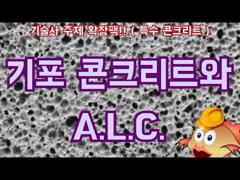 [토목시공기술사] 기포 콘크리트와 A L C