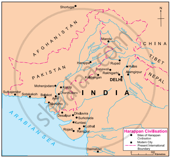 Some Cities Of The Harappan Civilisation | Shaalaa.Com