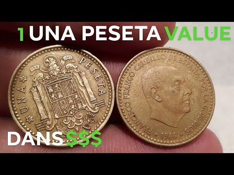 1 Una Peseta Coin 1966 Value - Youtube